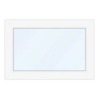 Kellerfenster 75x50 cm, PVC, Ideal 4000, Weiß, 750 x 500 mm, einteilig, festverglast, individuell konfigurieren