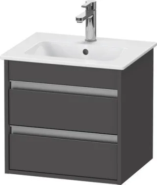 Duravit Ketho Waschtischunterbau wandhängend Graphit Matt 500x412x480 mm - KT644404949 KT644404949
