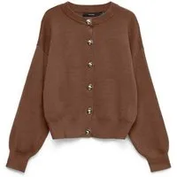 Vero Moda Strickjacke VMNOELLA LS O-NECK CARDIGAN BOO Materialmix