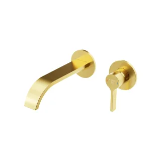 Steinberg Serie 280 Waschtisch-Wand-Einhebelmischer, Gold gebürstet 280 1814 3 BG
