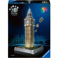 Ravensburger 3D-Puzzle Iconics: Big Ben - mit Licht, 216 Puzzleteile, Made in Europe
