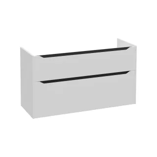 VitrA New Integra Square Waschtischunterschrank mit 2 Vollauszügen 117 x 45 x 65 cm Matt,80270 80270