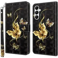 CLM-Tech Handytasche für Samsung Galaxy A27 5G Klapphülle aus PU-Leder (1-tlg., Flip Case), Magnetverschluss, Standfunktion und Kartenfächer