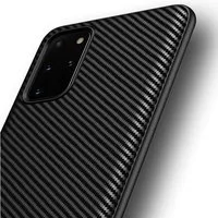 AVANA Handyhülle für Samsung Galaxy S20 / Plus / Ultra Hülle Silikon Schutzhülle Case, Slim Cover, Bumper, Carbon Optik
