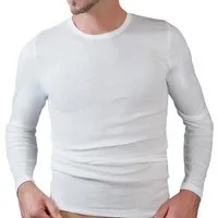 HERMKO Unterziehshirt 3640 Herren langarm Unterhemd aus 100% Bio-Baumwolle, longsleeve Shirt