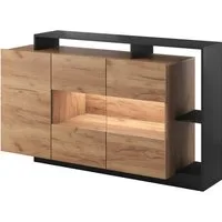 Compleo Kommode 3-türig, Griffloses System, Modern design, Breite: 150 cm (MONIAS)