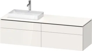 Duravit L-Cube Konsolenwaschtischunterbau wandhängend Weiß Hochglanz 1620x550x482 mm - LC4871L858500 LC4871L85850000