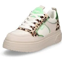 Buffalo Buffalo Damen Sneaker Vectra Low cream leo Sneaker