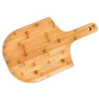 Zeller Present Pizzaschneidebrett Bamboo, Bambus, zum Servieren von Pizza