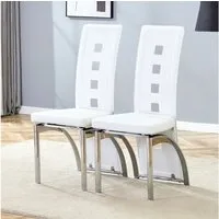 ANYSUN Esszimmerstuhl Esszimmerstühle, 2er-Set,gepolsterte Küchenstühle (Europäische Design-Esszimmerstühle mit Lochmuster), Metallbeine, 102,5 cm hoch, für modernes Ess- oder Wohnzimmer.