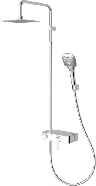 Neuesbad Duschsystem, mit Brausearmatur, mit Ablage, verchromt NB1DENAC01WM1
