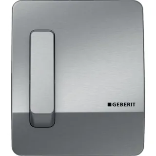 Geberit Urinal-Steuerung mit pneumatischer Spülauslösung Betätigungsplatte Highline chrom, 115558001 115558001