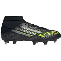adidas Performance F50 League MID SG (für weiche Böden) schwarz/silber/lime Herren Fußballschuh