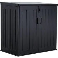 Koll Living Mülltonnenbox Soraya, 775 Liter, Schwarz, für 2x 120 Liter Mülltonnen (für 2x 120 Liter Mülltonne), mit Gasdruckfedern, abschließbar, pflegeleicht, wartungsfrei