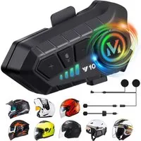 AURIVION Bluetooth-Headset für Motorradhelme, Drahtlose Kopfhörer Kopfhörer (Geräuschreduzierung, DSP-Rauschunterdrückung Bluetooth-Kopfhörer, Elektroauto, Kopfhörer für das Tragen unter Helmen beim Motorradfahren)