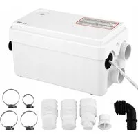 TRIZERATOP Hebeanlage WC Hebeanlage, Fäkalienpumpe Dusche Waschbecken ohne Zerkleinerer 250W (Komplett, Komplett)