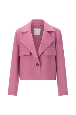 Rich & Royal - Boxy Double Face Jacket pink radiance - Gr. - 38