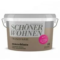 SCHÖNER WOHNEN FARBE Wandfarbe SW Trend Wandfarbe matt 1,0L macchiato 8524
