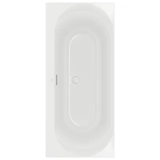 Villeroy und Boch Loop & friends Eck-Badewanne Duo UBA170LOF2V-01 170x75cm, ovale Innenform, weiß