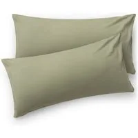 Blumtal Kissenbezug Premium Jersey 2er Set, Oeko-Tex Zertifiziert, (2 Stück), 100% Baumwolle