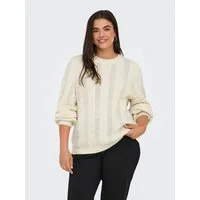 ONLY CARMAKOMA Strickpullover CARRUBINA LS CABLE O-NECK KNT NOOS