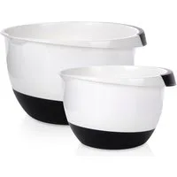Excellent Houseware Rührschüssel 1x Rührschüssel Set 3,5 & 2,0 Liter, (1-tlg), Schüsselset zum Mischen & Verrühren