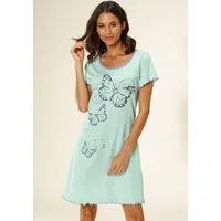 Vivance Dreams by Lascana Nachthemd mit Schmetterling Motiv