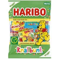 HARIBO Süßigkeit Knallbunt Minis, Fruchtgummi, vegetarisch, 230 g