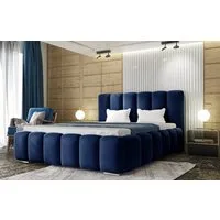 thematys Polsterbett mit Bettkasten & Lattenrost Stauraumbett 140, 160, 180, 200x200cm (Cloud Samtstoff Bett mit optionaler 7-Zonen Taschenfederkernmatratze)