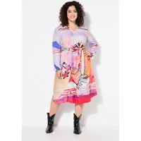 Angel of Style Jerseykleid Kleid A-Linie Alloverdruck Langarm