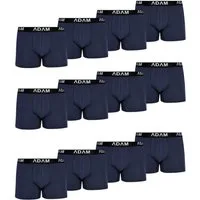 ADAM JEANS Boxershorts Herren Boxershorts aus extra weicher 100% Baumwolle Trunks Men Boxer-1 (12-St., 2er Set, 6er Set, 8er Set, 10er Set, 12er Set) Boxershorts Herren Boxer Shorts Männer Unterhosen Trunks Underwear