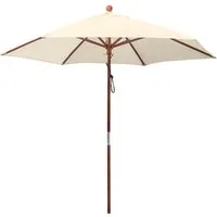 anndora-sonnenschirm Sonnenschirm 2,5 Meter rund Gartenschirm, wasserabweisende Beschichtung - witterungsbeständiger Stoff