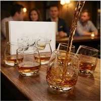 Gravidus Whiskyglas 6 x Bar Rocking Whisky Glas 200 ml
