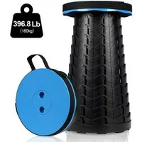 AKKEE Klappstuhl Tragbarer Klappstuhl Klapphocker Hocker Tragkraft 180 kg, höhenverstellbar und stabil