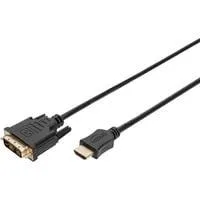 Adapterkabel HDMI > DVI-D schwarz, 2 Meter