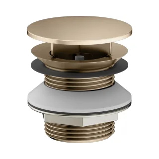 Keuco Schaftventil Armaturenzubehör 59904, mit Haube, Bronze gebürstet, 59904030000 59904030000