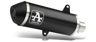 Sport Auspuff Komplettanlage Arrow URBAN Alu BLACK Vespa GTV 310 HPE Bj.2025-2026 +Kat / EURO5+ /ABE