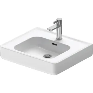 Duravit Soleil by Starck Waschtisch 2376550000 55 x 48 cm, weiß, mit Hahnloch, Überlauf, Hahnlochbank