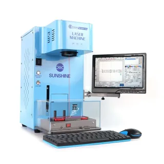 SUNSHINE SS-890B Plus Laser Marking Machine 20W Auto Focus Engraver For Phone Back Cover Removal Multifunctional Fiber L