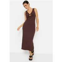 LSCN by LASCANA Maxikleid aus weicher Rippware mit Cut-out-Detail, Rippkleid