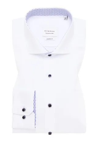 ETERNA - Original Shirt Popeline verkürzter Arm (59 cm) weiß - Gr. - 48/Langarm - 65cm