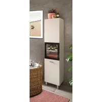 welltime Hochschrank Tampa, Höhe 125cm, hängend oder stehend montierbar Badschrank, Bad-Hängeschrank, Badezimmer, Bad-Möbel