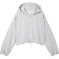 TOM TAILOR Sweatjacke Strick & Sweatshirts Cropped Hoodie Sweatjacke mit Kordelzug