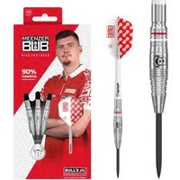 BULL'S Dartpfeil BULL'S Niko Springer Steeldart, 90% Tungsten, silber, 24 Gramm, 90% Tungsten
