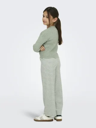 KIDS ONLY - KOGMANDY LS SHORT BOXY CARDIGAN KNT NOOS Hedge Green - Gr. - 140