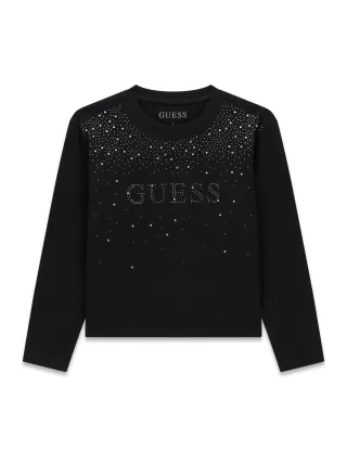 Guess Kids - LS MIDI T-SHIRT Jet Black A996 - Gr. - 10