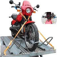 TRUTZHOLM Spanngurt Lenker Verzurrsystem Spanngurt für Motorrad Transport Anhänger (Set)