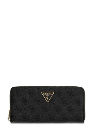 Guess Accessories - LAUREL II SLG LARGE ZIP AROUND COAL LOGO