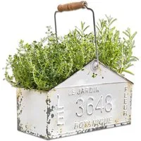 Mirabeau Übertopf Korb Botanique antikweiß