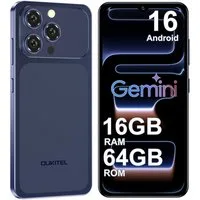 OUKITEL C17 16GB RAM+64GB ROM oder 128GB ROM/TF 1TB, Android 16 Smartphone (16,56 cm/6.52 Zoll, 64 GB Speicherplatz, 13 MP Kamera, 6.52" HD+ Display, 5000mAh, 4G-Dual-SIM, GPS, Gemini)